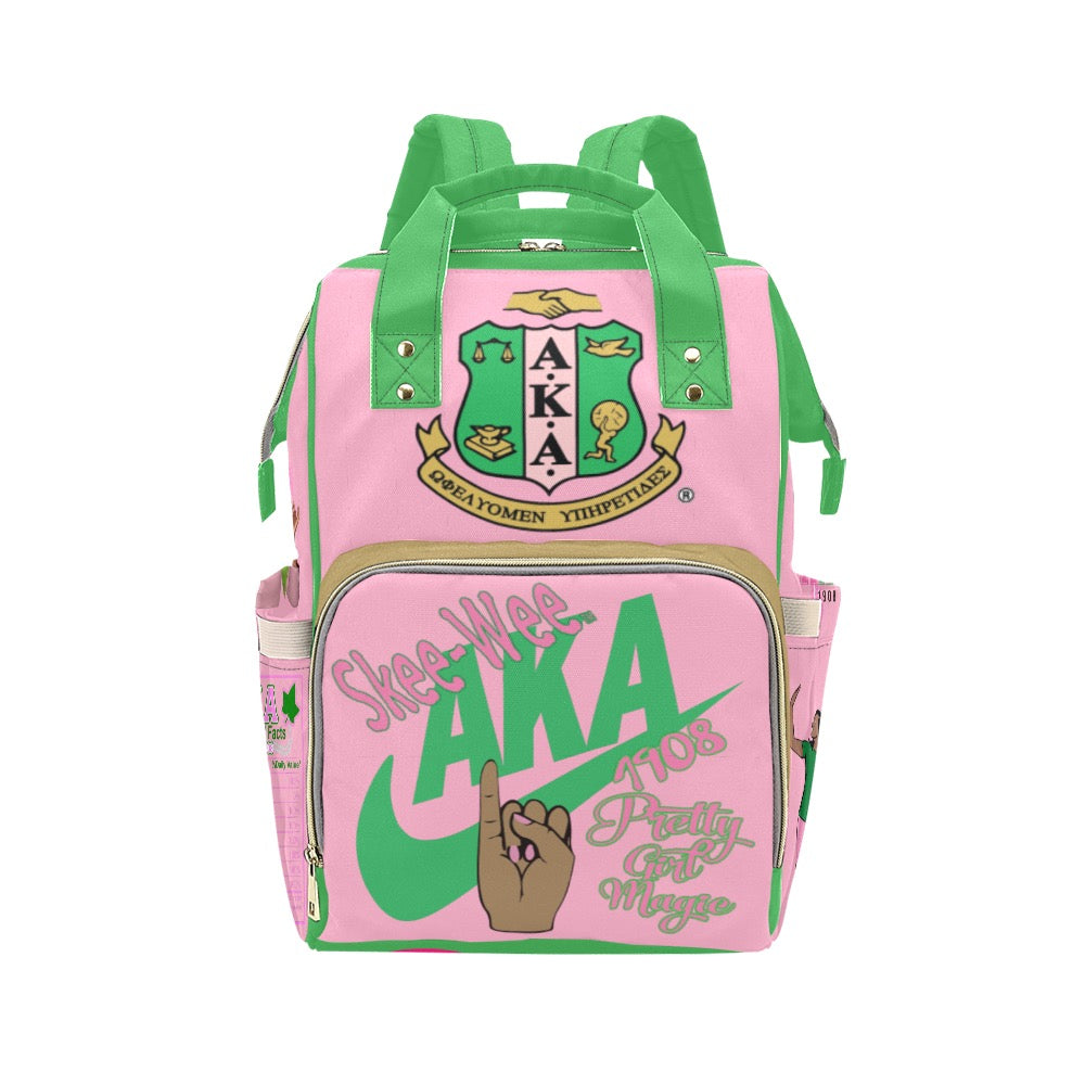  A-ka Sorority Gifts Large Backpack Personalized Laptop