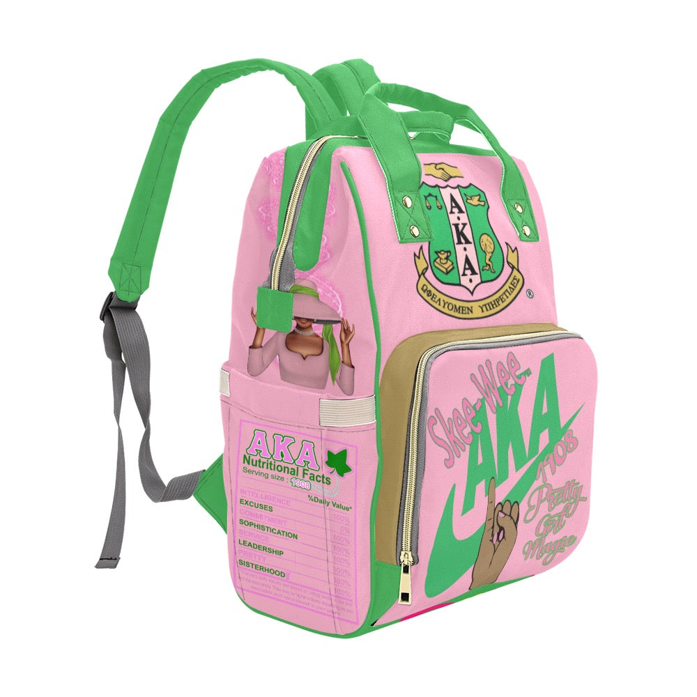  A-ka Sorority Gifts Large Backpack Personalized Laptop